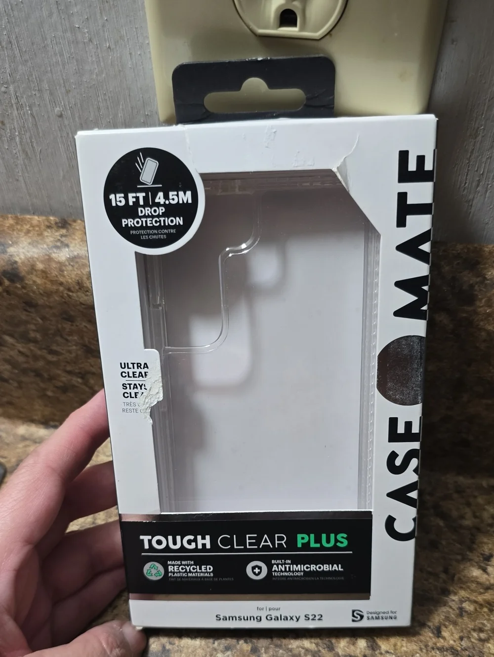 CASE-MATE Tough Clear Plus Clear Phone Case for Samsung Galaxy S22 NWT